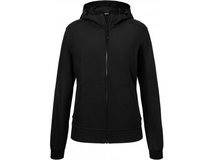 James & Nicholson | JN 1145 Dámska 2-vrstvová softshellová bunda s kapucňou_02.1145 (Farba black/black, Veľkosť XS)