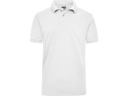 James & Nicholson | JN 801 Pánske pracovné piqué polo z ťažkej bavlny_02.0801 (Farba white, Veľkosť S)