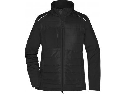 James & Nicholson | JN 1819 Dámska hybridná bunda_02.1819 (Farba black/black, Veľkosť XS)