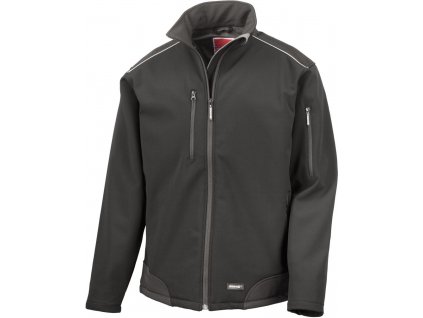 Result Work-Guard | R124X 3-vrstvová softshellová ripstop pracovná bunda_30.124X (Farba all black, Veľkosť S)