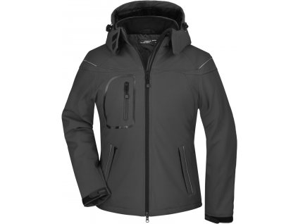 James & Nicholson | JN 1001 Dámska 3-vrstvová zimná softshellová bunda_02.1001 (Farba black, Veľkosť S)
