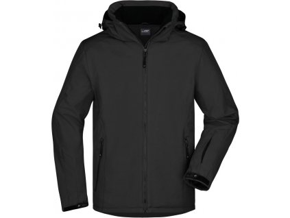James & Nicholson | JN 1054 Pánska 3-vrstvová zimná športová softshellová bunda_02.1054 (Farba black, Veľkosť S)