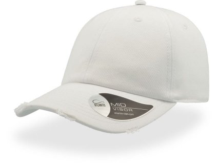 Atlantis | Dad Hat Destroyed 6 panelová šiltovka "Dad Hat Destroyed"_33.0149 (Farba white, Veľkosť onesize)