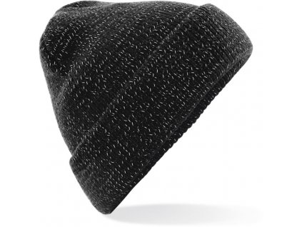Beechfield | B407 Pletená čiapka "Reflective"_53.0407 (Farba black, Veľkosť onesize)