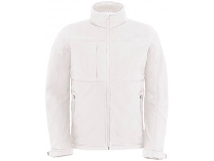B&C | Hooded Softshell /men Pánska 3-vrstvová softshellová bunda s kapucňou_01.195 (Farba white, Veľkosť S)