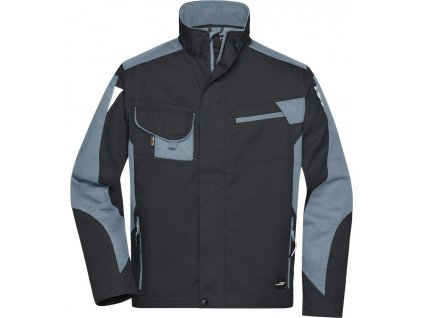 James & Nicholson | JN 821 Pracovná bunda - Strong_02.0821 (Farba black/carbon, Veľkosť S)