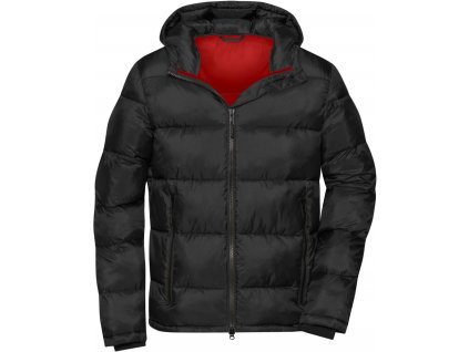 James & Nicholson | JN 1168 Pánska prešívaná bunda_02.1168 (Farba black/red, Veľkosť S)