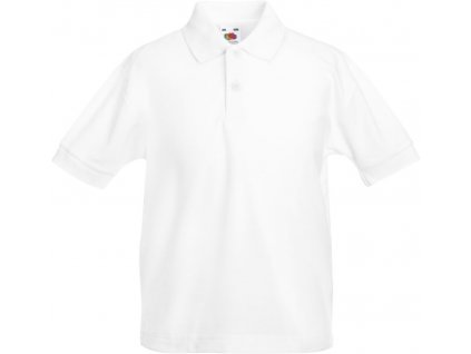 F.O.L. | Kids 65/35 Polo Detské piqué polo_16.3417 (Farba white, Veľkosť 104)