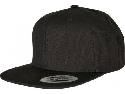 Flexfit | 6089PS 6 panelová snapback šiltovka s držiakom na pero_55.89PS (Farba black, Veľkosť onesize)