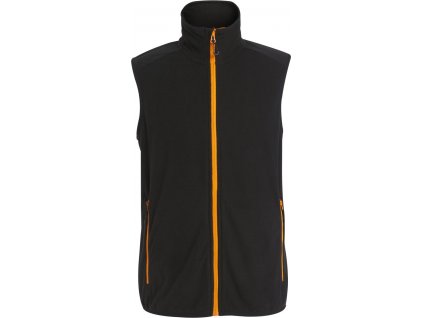 Regatta | TRF695 Fleecová vesta Structure "Navigate"_36.F695 (Farba black/orange pop, Veľkosť S)