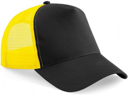Beechfield | B640 5 panelová Trucker šiltovka_53.064 (Farba black/yellow, Veľkosť onesize)