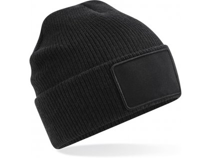 Beechfield | B540 Pletená čiapka Thinsulate™ Patch_53.054 (Farba black, Veľkosť onesize)