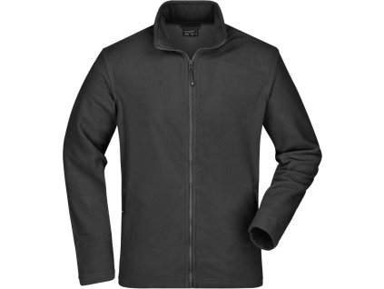 James & Nicholson | JN 766 Pánska mikrofleecová bunda_02.0766 (Farba black, Veľkosť S)