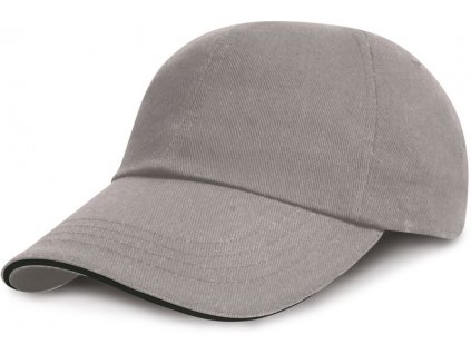 Result Headwear | RC024XP 6 panelová nízkoprofilová sandwich šiltovka_28.24XP (Farba grey/black, Veľkosť onesize)