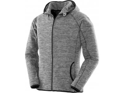 Spiro | S245F Dámska mikroflísová mikina s kapucňou_29.245F (Farba grey/black, Veľkosť XS)