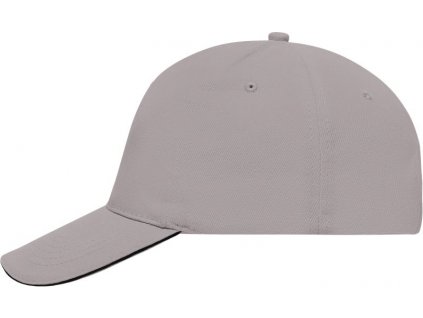 Myrtle Beach | MB 35 5 panelová sandwich šiltovka_03.0035 (Farba light grey/black, Veľkosť onesize)