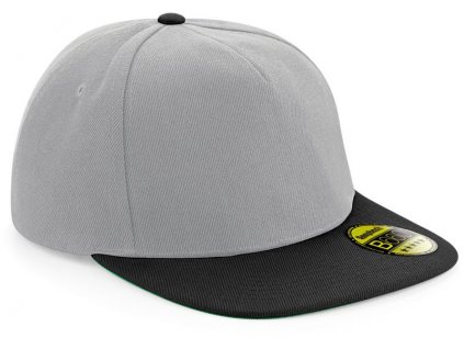 Beechfield | B660 5 panelová šiltovka s rovným šiltom_53.066 (Farba grey/black, Veľkosť onesize)