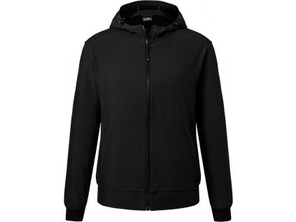 James & Nicholson | JN 1146 Pánska 2-vrstvová softshellová bunda s kapucňou_02.1146 (Farba black/black, Veľkosť S)