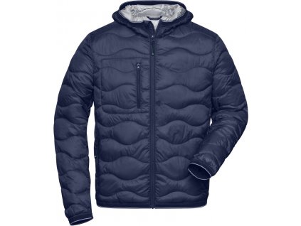 James & Nicholson | JN 1156 Pánska prešívaná bunda_02.1156 (Farba navy/silver, Veľkosť S)