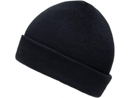 Myrtle Beach | MB 7501 Detská pletená čiapka_03.7501 (Farba black, Veľkosť onesize)