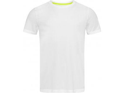 Stedman | Active 140 Crew Neck Pánske športové tričko so vzorom "vtáčie oko"_05.84 (Farba white, Veľkosť S)