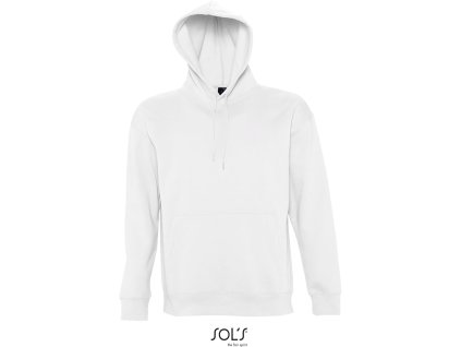 SOL'S | Slam Unisex mikina s kapucňou_25.3251 (Farba white, Veľkosť XS)