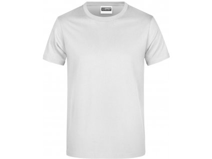 James & Nicholson | JN 790 Pánske tričko z ťažkej bavlny_02.079 (Farba white, Veľkosť S)