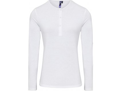 Premier | PR318 Dámske tričko s rolovateľnými dlhými rukávmi_39.0318 (Farba white, Veľkosť XS)