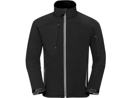 Russell | 410M Pánska 3-vrstvová Bionic softshellová bunda_10.410M (Farba black, Veľkosť XS)