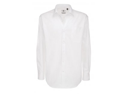 B&C | Sharp LSL /men Keprová košeľa s dlhým rukávom_01.0T81 (Farba white, Veľkosť S)