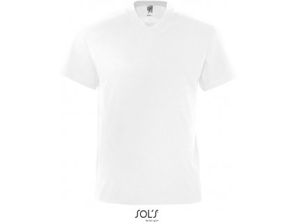 SOL'S | Victory Pánske tričko s výstrihom do V_25.115 (Farba white, Veľkosť S)