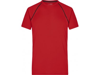 James & Nicholson | JN 496 Pánske funkčné tričko_02.0496 (Farba red/black, Veľkosť S)