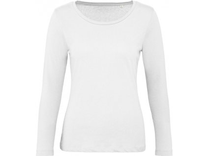 B&C | Inspire LSL T /women_° Dámske tričko s dlhým rukávom_01.TW71 (Farba white, Veľkosť XS)
