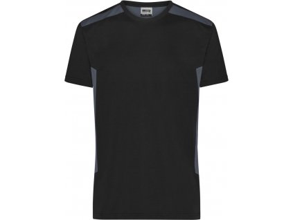 James & Nicholson | JN 1824 Pánske pracovné tričko - Strong_02.1824 (Farba black/carbon, Veľkosť XS)