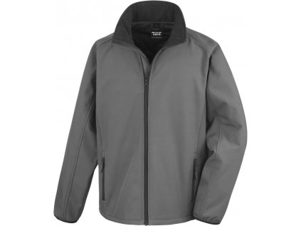 Result | R231M Pánska 2-vrstvová softshellová bunda "Printable"_30.231M (Farba charcoal/black, Veľkosť S)