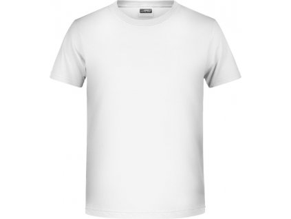 James & Nicholson | JN 8008B Chlapčenské tričko z bio bavlny_02.808B (Farba white, Veľkosť XS)