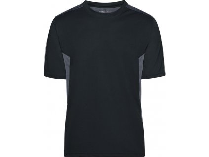 James & Nicholson | JN 827 Pracovné tričko - Strong_02.0827 (Farba black/carbon, Veľkosť XS)