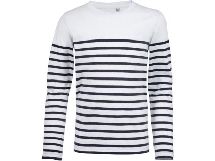 SOL'S | Matelot LSL Kids Detské pruhované tričko s dlhým rukávom_25.3101 (Farba white/navy, Veľkosť 4 Y)