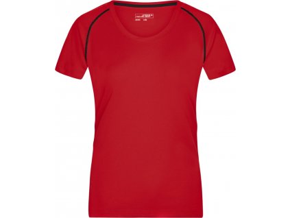 James & Nicholson | JN 495 Dámske funkčné tričko_02.0495 (Farba red/black, Veľkosť XS)