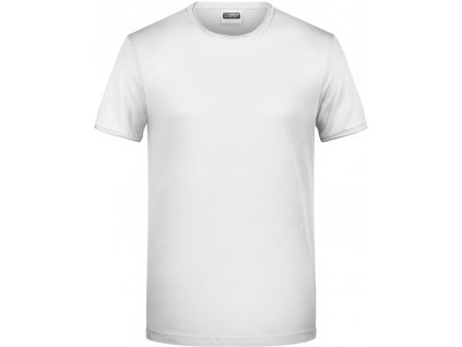 James & Nicholson | JN 8002 Pánske tričko z bio bavlny_02.8002 (Farba white, Veľkosť S)