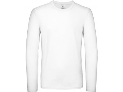 B&C | #E150 LSL Tričko s dlhým rukávom_01.005T (Farba white, Veľkosť S)