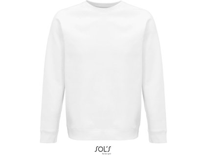 SOL'S | Space Unisex raglánová mikina z bio bavlny_25.3567 (Farba white, Veľkosť XS)