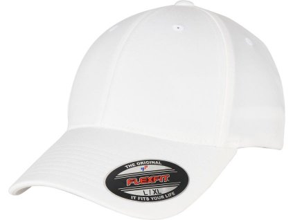 Flexfit | 6277AS 6 panelová šiltovka "Alpha Shape"_55.77AS (Farba white, Veľkosť S/M)