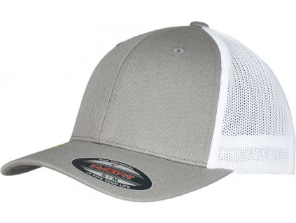 Flexfit | 6511RM 6 panelová Trucker šiltovka "Recycled"_55.11RM (Farba grey/white, Veľkosť S/M)