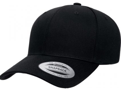 Flexfit | 6389 6 panelová Snapback šiltovka "Retro"_55.6389 (Farba black, Veľkosť onesize)