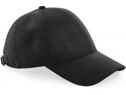 Beechfield | B656 6 panelová šiltovka "Faux Suede"_53.0656 (Farba black, Veľkosť onesize)
