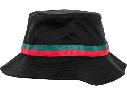 Flexfit | 5003S Klobúk "Stripe"_55.003S (Farba black/fire red/green, Veľkosť onesize)