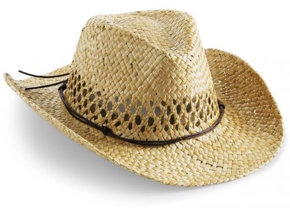 Beechfield | B735 Kovbojský klobúk v pletenom vzhľade_53.0735 (Farba natural, Veľkosť onesize)