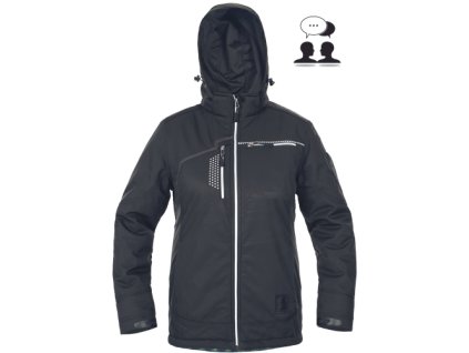 TAURUS LADY softshell.bunda (Veľkosť 2XS, Farba čierna)