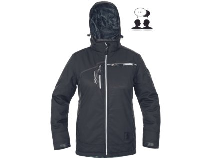 TAURUS LADY zimná softshell.bunda (Veľkosť 2XS, Farba čierna)